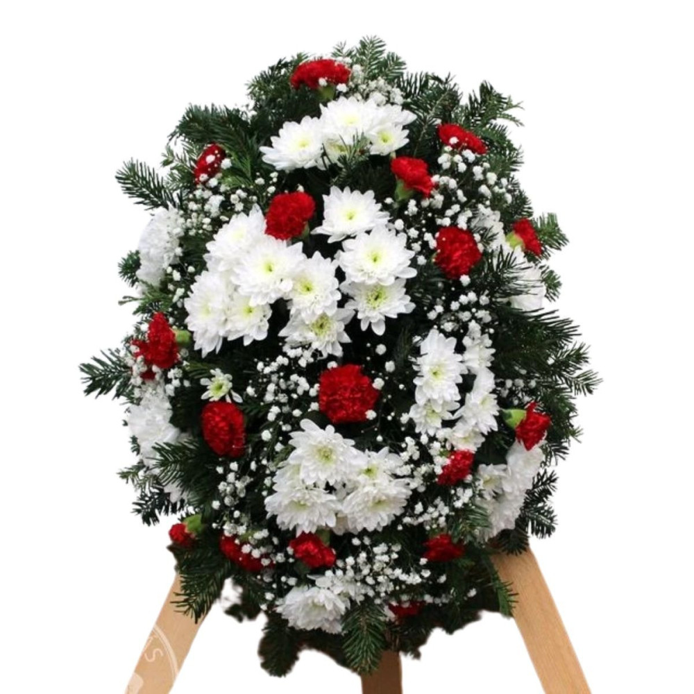 Ikebana červeno-biela