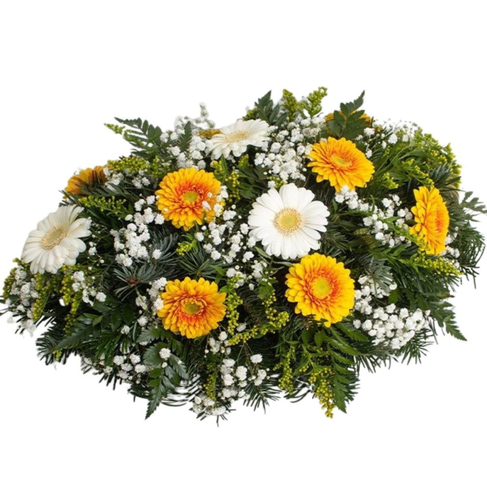 Ikebana z Gerbier a Gypsomilky