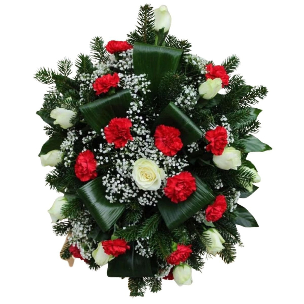 Ikebana červeno-biela 02