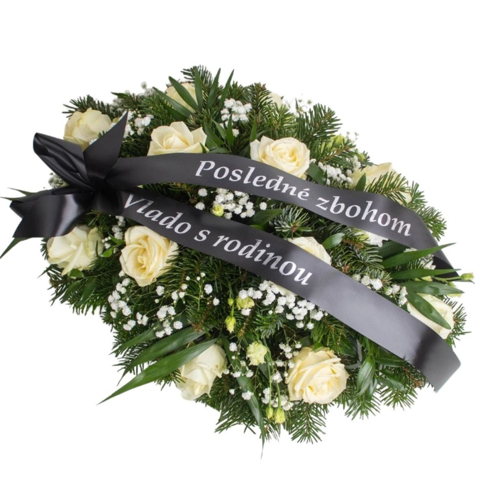 Ikebana z bielych ruží